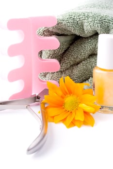 pedicure beauty set photo