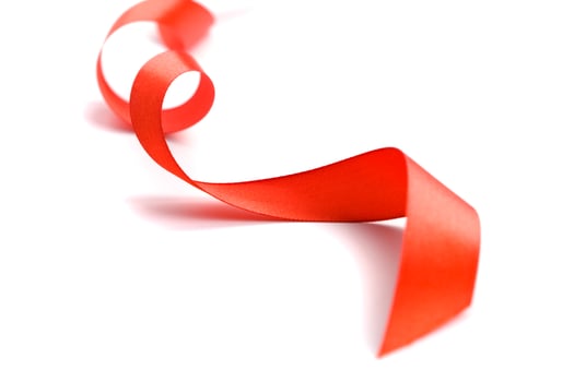 red satin ribbon photo