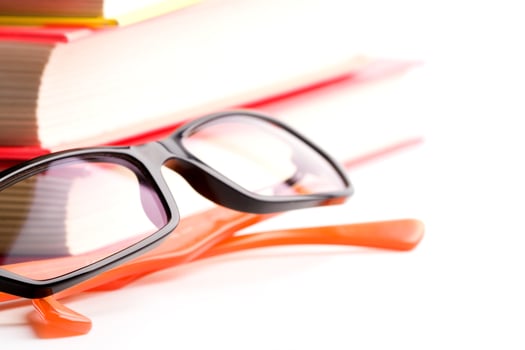 books and glasses photo