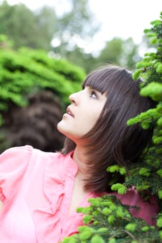 young woman in the park photo