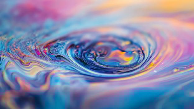 Abstract Swirling Patterns in Vibrant Colors. photo