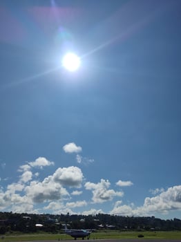 beautiful clouds are in the sky photo
