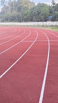 Very organized and clean running track photo