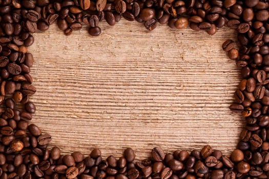 coffee beans frame photo