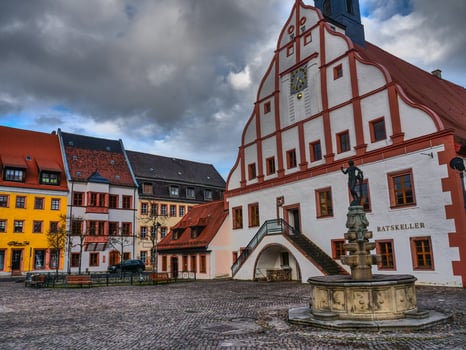 grimma city in germany photo