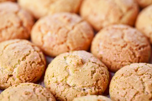 meringue almond cookies photo
