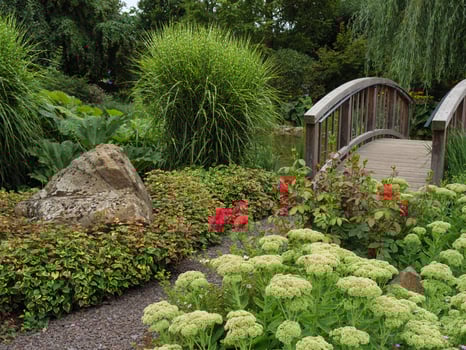 A bridge in a german garden photo