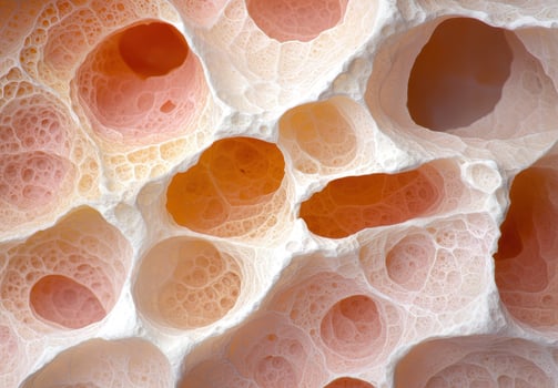 Vibrant abstract organic cellular pattern photo