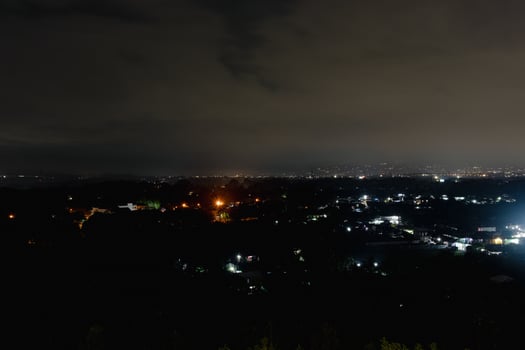 Night City Lights Over the Horizon photo