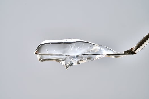 Texture of the hair gel or hyaluronic gel for the face. photo