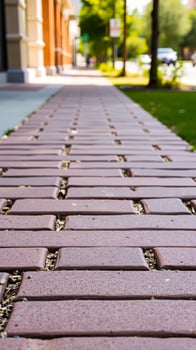 close- a brick walkway photo