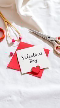 simple valentine's day card with a red heart photo