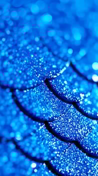 blue glitter reflecting light photo