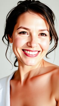 woman's radiant smile photo