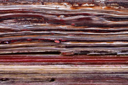 Old wooden red door grunge texture photo