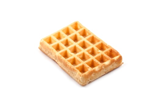 Belgium waffer isolated on white background. photo