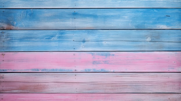 Blue wood texture background. Neural network photo