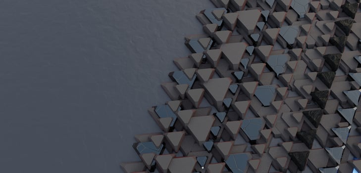 Technology background, geometric, 3D illustration photo