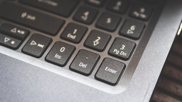 Keyboard button enter laptop black minimalist photo