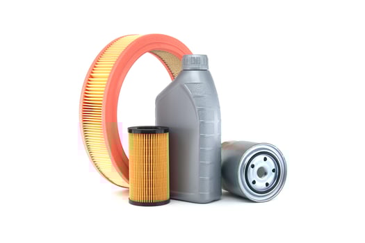 Essential Car Maintenance Parts including Oil and Air Filter photo