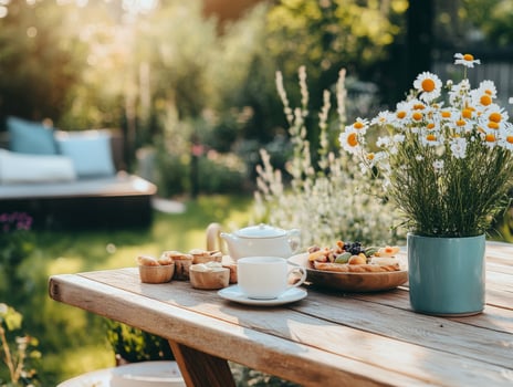 Tea Time in the Garden Space photo