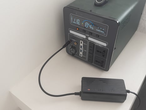 Electric power converter with a digital display photo