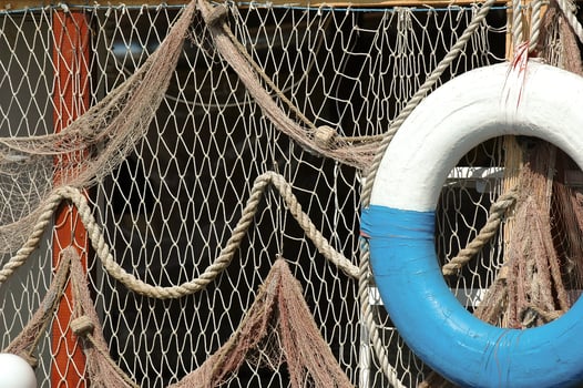 Net and lifebuoy photo