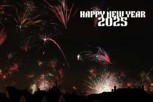 Joyful Happy New Year 2025 photo