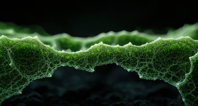 Intricate green organic pattern photo