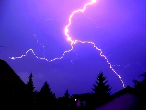 Natural Lightning During Storm HDR Background wallpaper photo