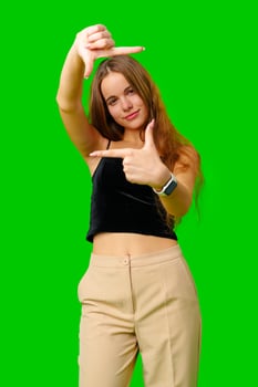 Woman in Black Top Holding Arms Up photo