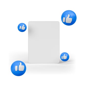 Like Button for Post Feed Interaction and Engagement on Social Media photo