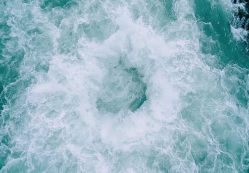Crashing waves of the ocean photo