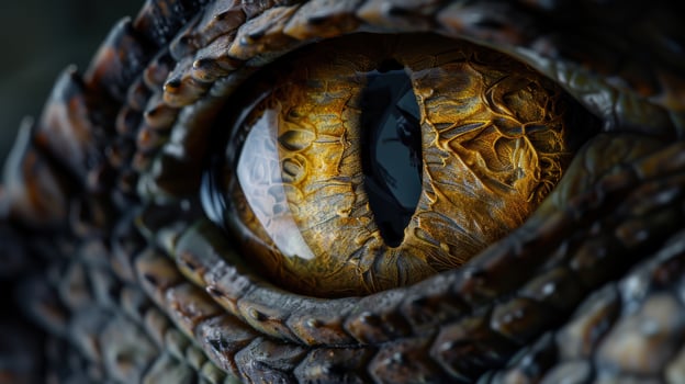 Extreme close up of a reptilian eye photo