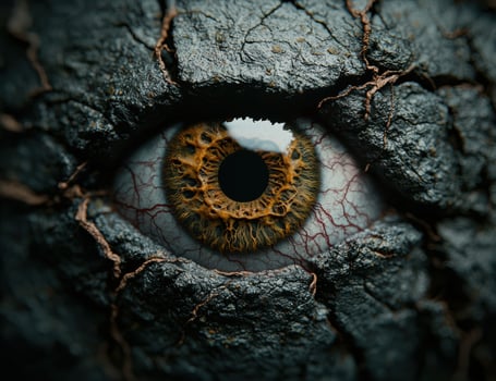 Captivating eye of a wild creature photo