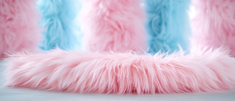 Soft and fluffy pink feathers photo