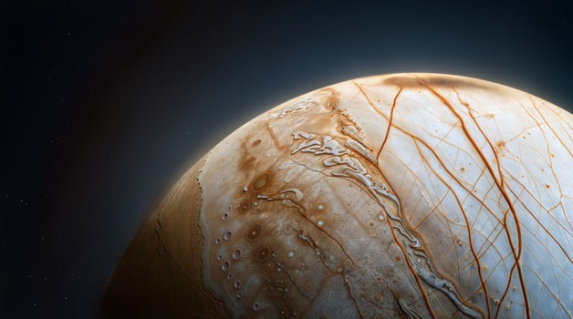 An artist's rendering of the surface of jupiter photo