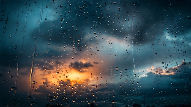 Raindrops on the window photo