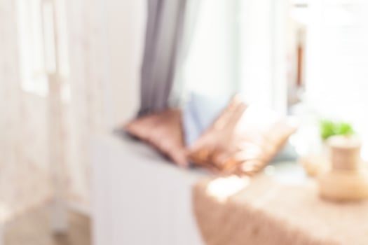 blur image of modern living room interior photo