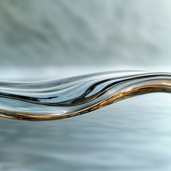 abstract wavy lines in water photo
