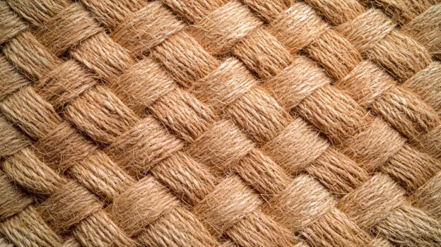 Woven straw texture background photo