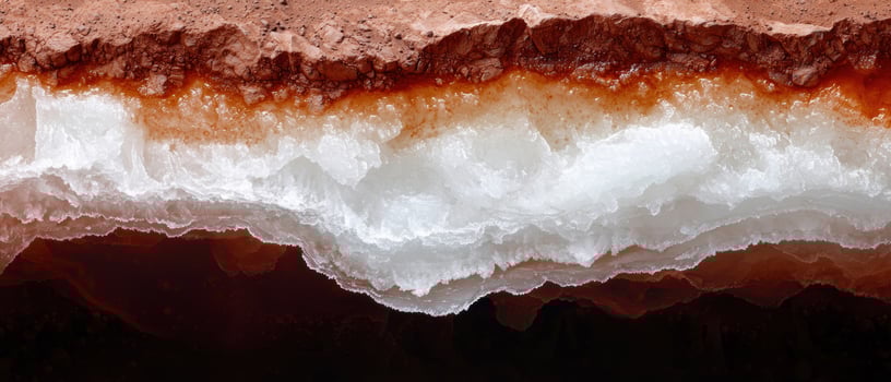 Vibrant mineral crystal formation in natural environment photo