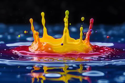 Vivid Paint Splash Burst Capturing Colorful Liquid Motion for Artistic Design photo