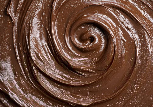 Swirling chocolate texture photo
