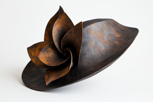 Artistic abstract flower sculpture photo