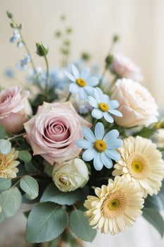 Floral Composition in Delicate Strokes photo