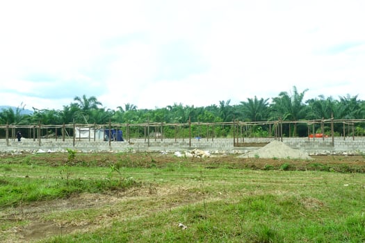 unfinished architectural buildings made of concrete and wood photo