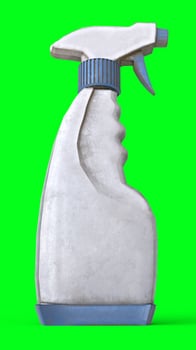 spray bottle with green background photo