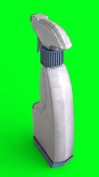 spray bottle with green background photo