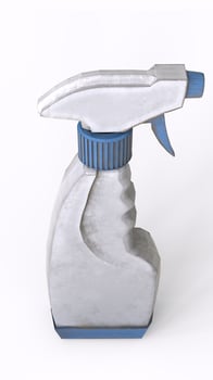 spray bottle with white background photo